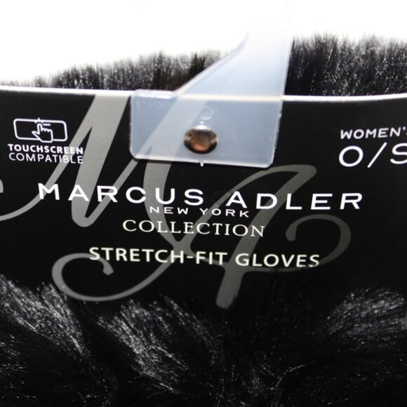 Marcus Adler Faux Fur Cuff Touchscreen Gloves Women’s One Size Black NWT - Picture 4 of 5